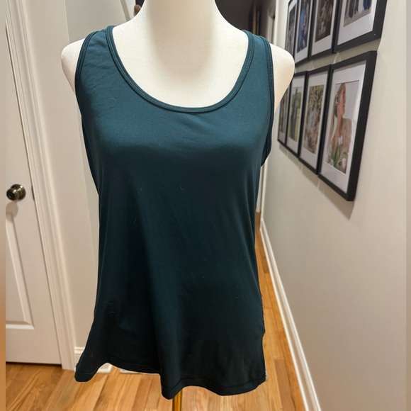 Yogalicious Tops - Yogalicious Dark Green Razor Back Workout Top